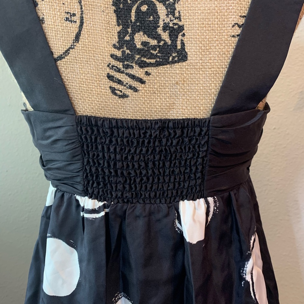 Donna Morgan 100% Silk Polka Dot Dress - Picture 7 of 8